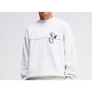 Playboy Pacsun Golf Crewneck Embroidered Sz M Heathered Grey